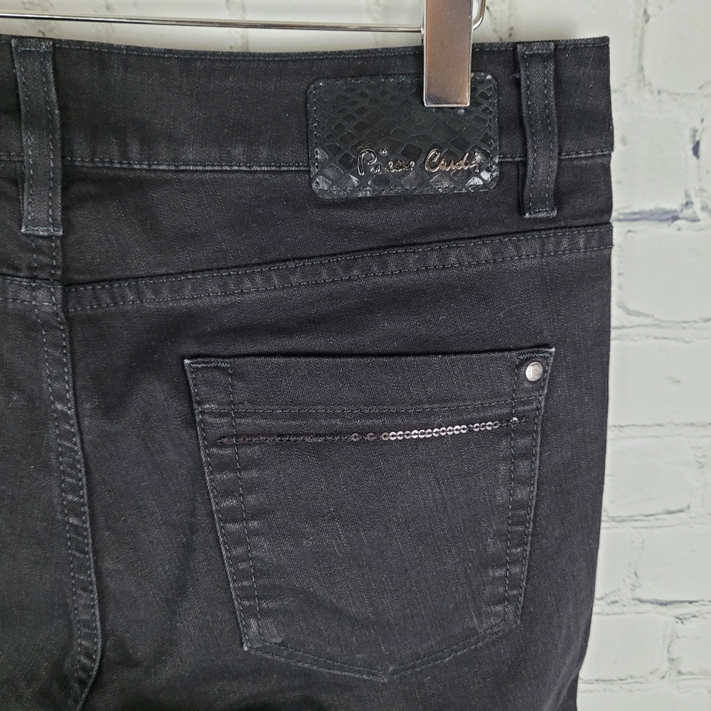 PIERRE CARDIN | Jana Chain black slim straight jeans